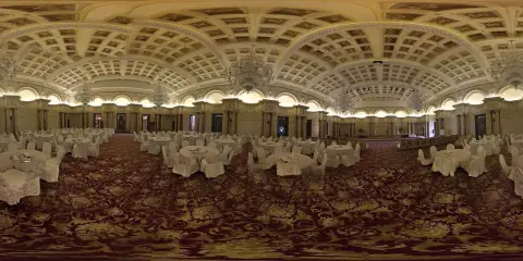 Panoramic view of Palazzo’s combined halls